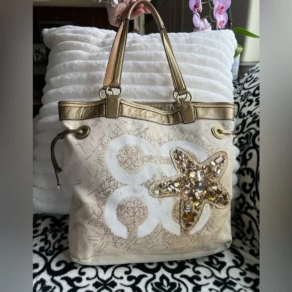 Coach Bags Coach Audrey Canvas Leigh Limited Edition Tote Bag